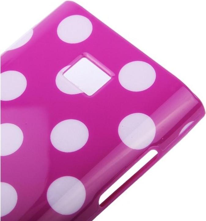 Produktbild König Design Schutzhülle TPU Punkte Case für Handy LG Optimus L3 / E400 (Optimus L3)