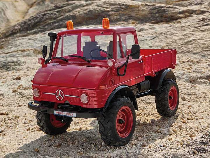 Productafbeelding FMS FXC24 Unimog 421 1:24 rood - RTR 2,4GHz (RTR Gereed voor gebruik)