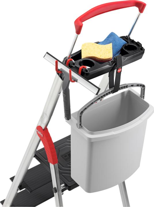 Produktbild Hailo L100 TopLine, Alu-Sicherheits-Stehleiter, 3 Stufen (Stehleiter, 70 cm)