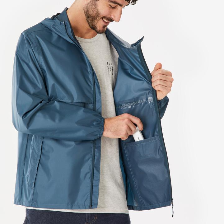 Produktbild Quechua Regenjacke Herren - Raincut Fullzip blau (S)