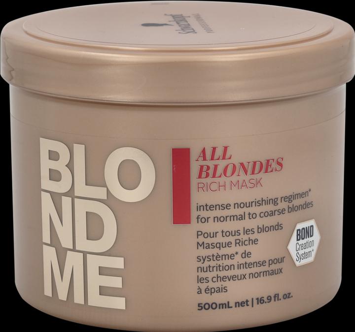 Immagine prodotto Schwarzkopf Professional Blondme - Maschera ricca per tutte le bionde (500 ml)