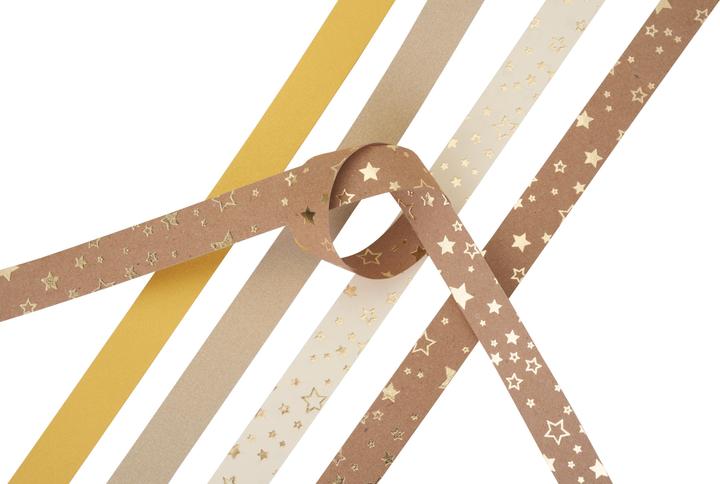Image du produit Heyda Kit de bricolage Décoration Bandes à plier Kit étoiles de Fröbel, or
