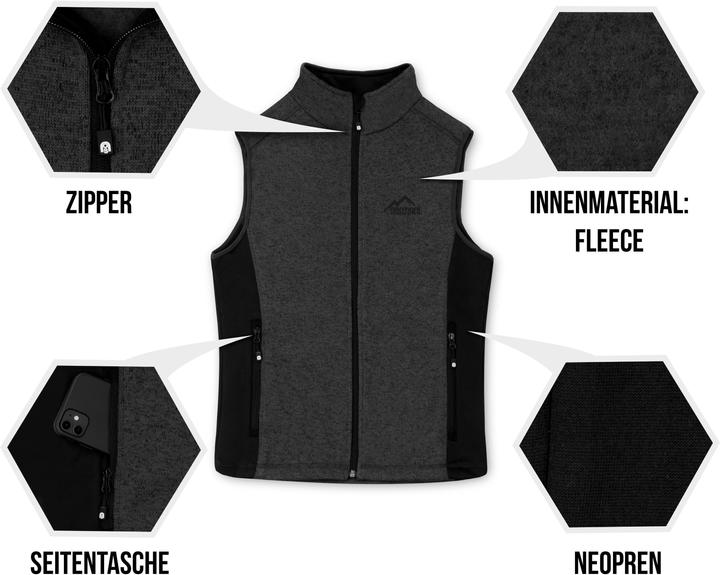 Actual product image Normani Men's Knitted Fleece Vest Shamattawa (4XL)