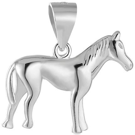 Beneto Silver Pendant Horse AGH92