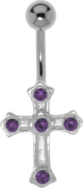 Bijouteria Bauchpiercing (Kristall, Silber 925, Chirurgenstahl 316L)