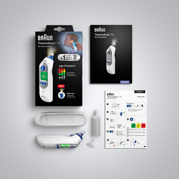 Actual product image Braun ThermoScan 7+ (Ear)