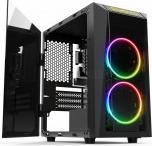 Actual product image Gamdias Boitier Mini Tour Micro ATX Talos E1 RGB avec panneaux vitrés (Noir)