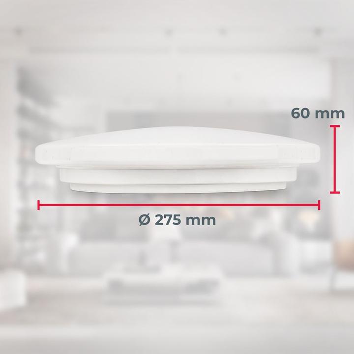Actual product image B.K.Licht LED ceiling light, starry sky white, IP44 (1300 lm)
