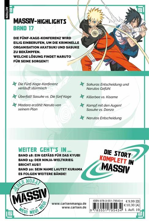 Produktbild NARUTO Massiv 17 (Deutsch, Masashi Kishimoto, 2019)