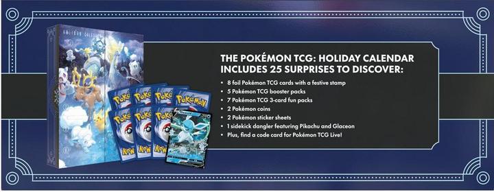 Image du produit Pokémon TCG calendrier de l'avent Holiday Calendar *ANGLAIS