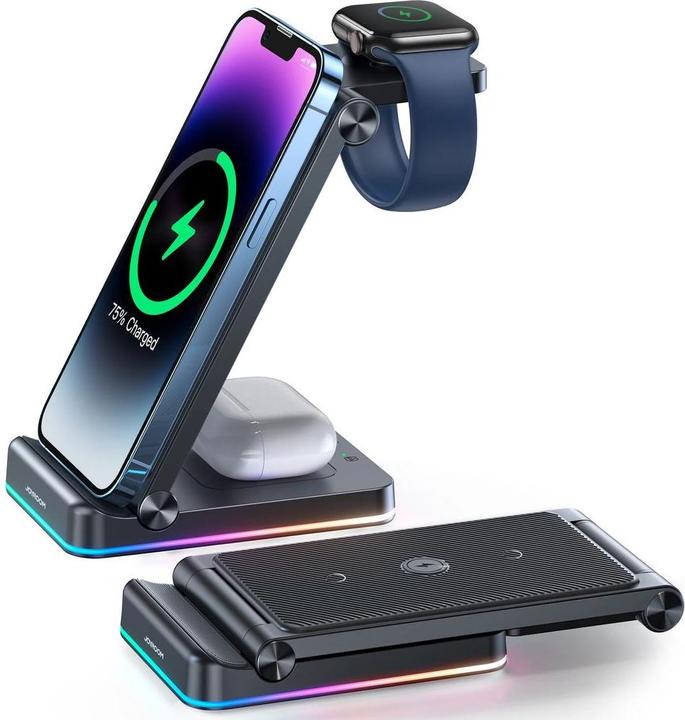 Actual product image Joyroom 3in1 Wireless Charging Station JR-WQN01 (15 W)