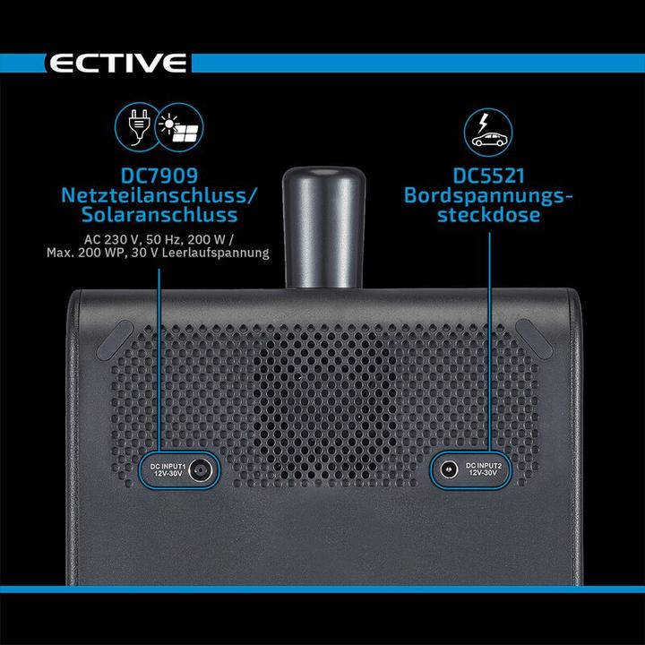Image du produit Ective BlackBox 5 Lithium Powerstation 500W 512Wh batterie avec USB 12V 230V Camping (512 Wh, 8.50 kg)