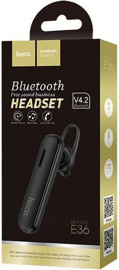 Produktbild Hoco E36 Headset In-ear Calls/Music Bluetooth Black (170 h, Kabellos)