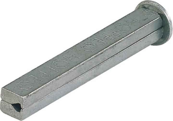 Hoppe Vierkantstift I-Profilstift Vierkant 10 x 100 mm Eisen verzinkt geteilt