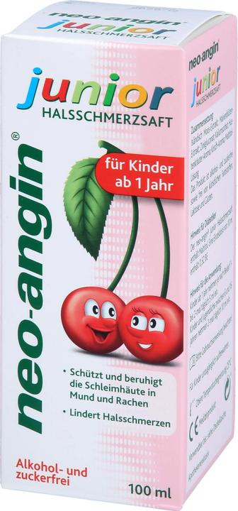 Actual product image Klosterfrau neo-angin junior sore throat juice for children from 1 year, 100 ml solution (1 Piece)