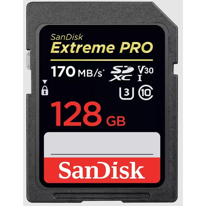 Image du produit SanDisk Extreme PRO UHS-I V30 (128 Go, SDXC, U3, UHS-I)