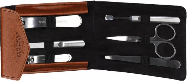 Gentlemen's Hardware Charcoal Canvas Manicure Set