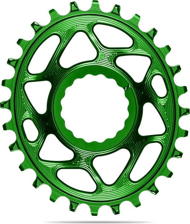 Image du produit AbsoluteBLACK aBLACK MTB OVAL RaceFace Cinch Direct Mount BOOST 148 (3mm offset) VERT (28)