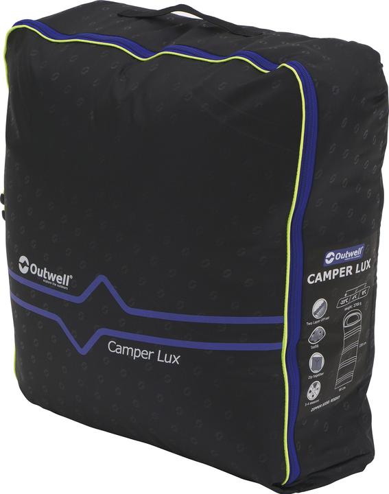 Actual product image Outwell Sleeping bag Camper Lux polyester, dark blue, quantity (235 cm)