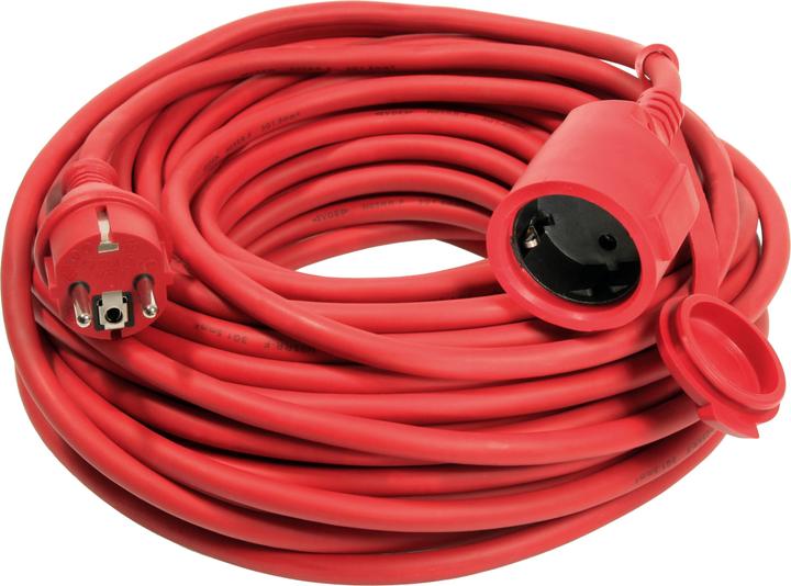 Image du produit As - Schwabe 60262 Rallonge électrique rouge 20 m (20 m, CEE 7/3)