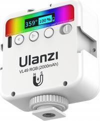 Actual product image Ulanzi VL49 LED-Lampe – RGB, WB (2500 K – 9000 K), weiss (Further permanent lights)