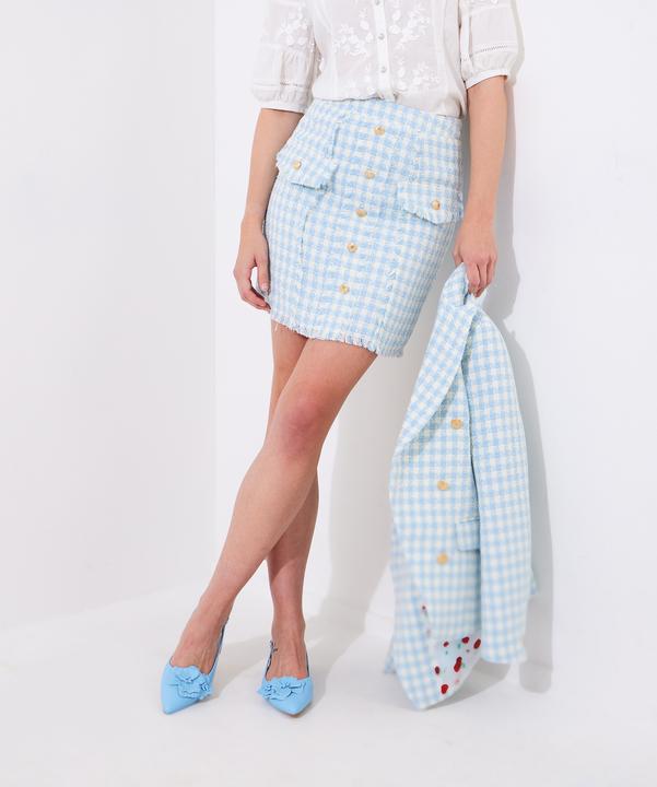 Image du produit Joe Browns Checked Button Detail Mini Skirt (38)