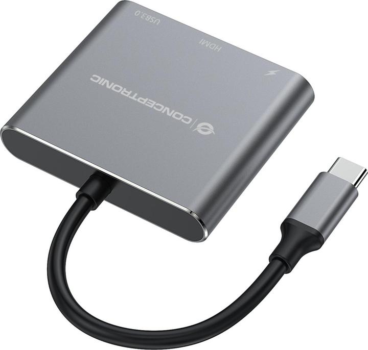 Actual product image Conceptronic USB Typ-C zu (HDMI, USB-C, USB-A, 25 cm)