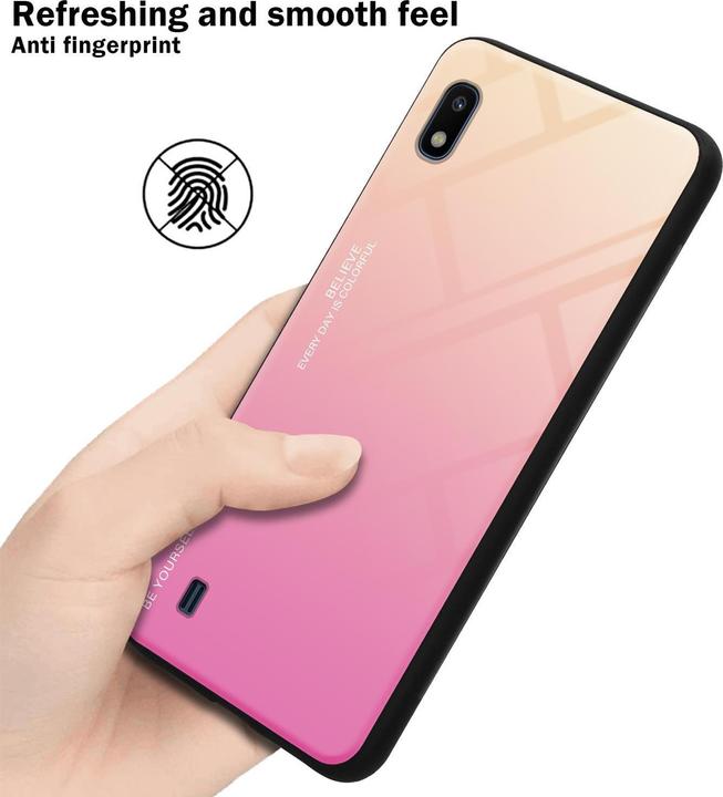 Productafbeelding Cadorabo TPU 2 kleuren glasdekking (Samsung Galaxy A10, HTC One M10)