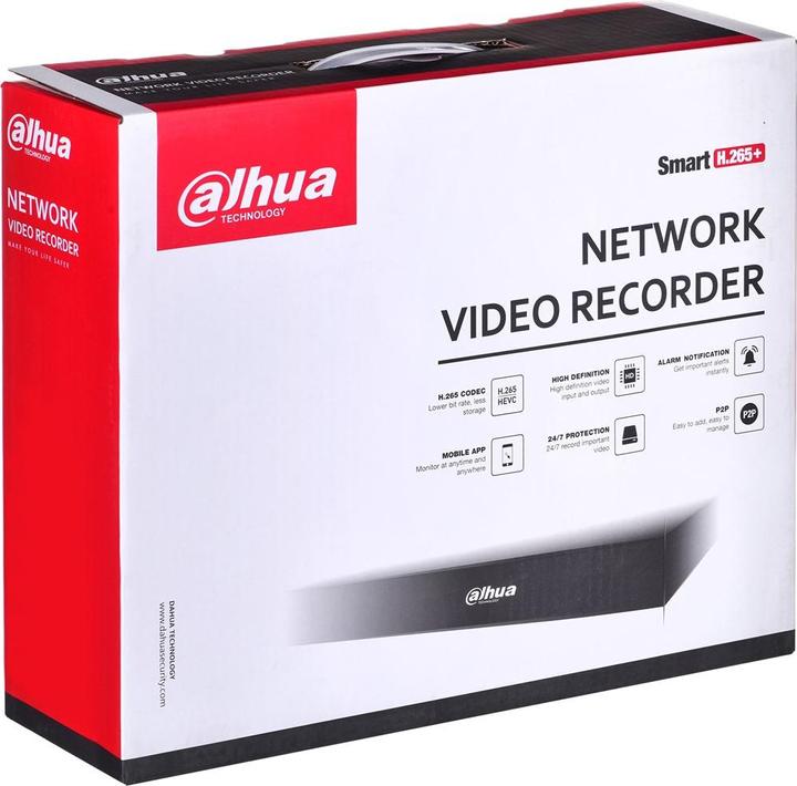 Produktbild Dahua Lite NVR2108HS-8P-S3 network video recorder 1U Black (Netzwerk Videorecorder (NVR))