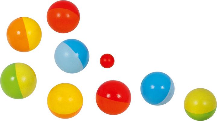 Produktbild Goki Boule Spiel inklusive Baumwollbeutel (9 x, 60 mm)