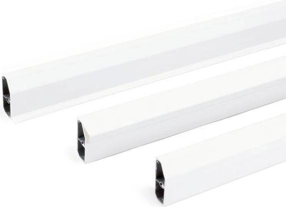 Produktbild OBO Bettermann Sockelleistenkanal SL Set 20x110 9010, 6132274 (Kabelkanal, 200 cm)