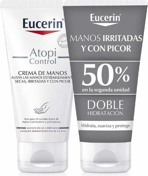 Eucerin atopicontrol crema mans 2x75ml (150 ml)