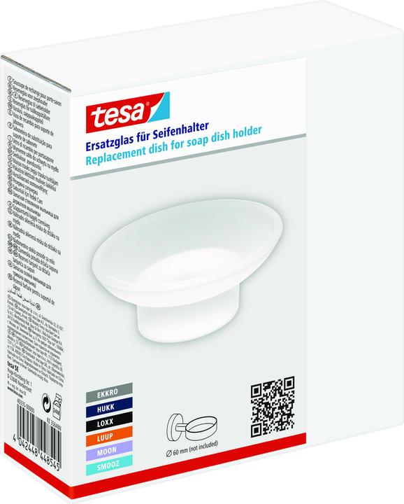 Produktbild tesa Ersatzglas Seifenhalter inkl. Klebelösung ohne Bohren