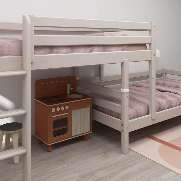 Actual product image Flexa Medium height combi bed Classic with straight ladder (90 x 200 cm)