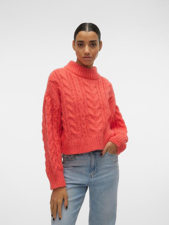 Actual product image Vero Moda VMDREAM LS HIGHNCK CROP PULLOVER GA EXC Knitted jumper (XL)