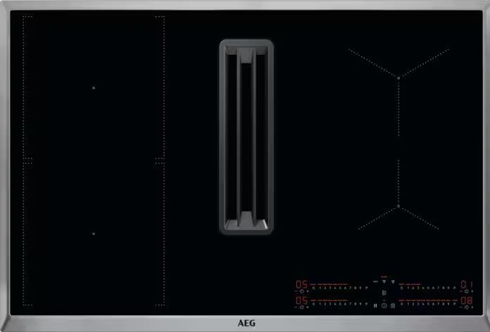 AEG COLI84FHXB Autarkes Kochfeld mit integriertem Dunstabzug / Serie 6000 Bridge XT / 80cm / Indukti