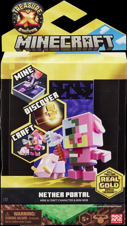 Actual product image Moose Treasure X Set Minecraft + Gift Hasbro Troll