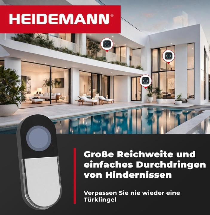 Produktbild Heidemann Funkklingel Set Blackline