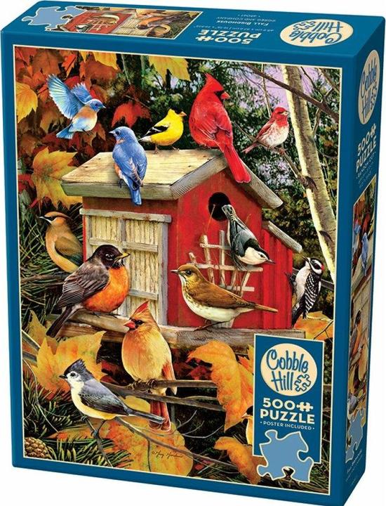 Image du produit Cobble Hill Puzzle 500 pièces XXL Pieces - Fall Birdhouse (500 pièces)