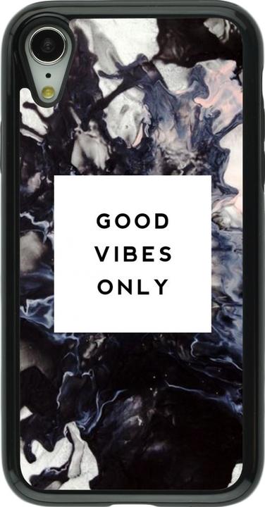 Produktbild PhoneLook Hülle Hybrid Armor schwarz Marble Good Vibes Only (Apple iPhone XR)