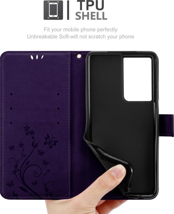 Image du produit Cadorabo Pochette Flower Book (Samsung Galaxy S22 Ultra)