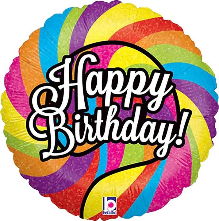 Produktbild Oaktree Lollipop Folienballon Happy Birthday