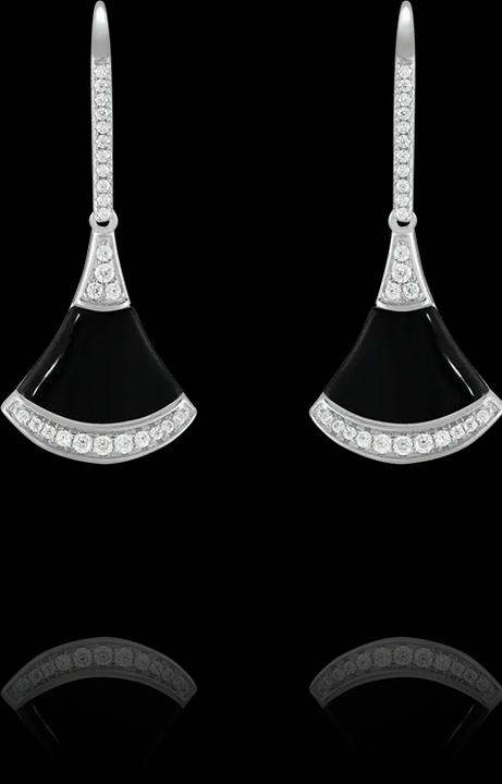 Produktbild Charles Garnier Ohrringe aus Silber, schwarzem Achat, Zirkonoxid (Achat, Silber und Zirkoniumoxiden)