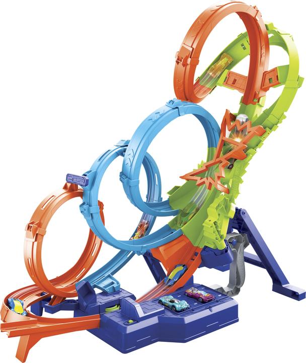 Hot Wheels Action 4 Loopings Crash Gefahr