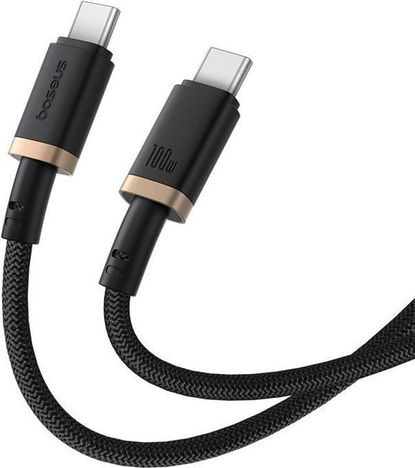 Immagine prodotto Baseus Dura Cavo di ricarica rapida da Tipo C a Tipo C 100 W da 1 m Nero Oro (1 m)