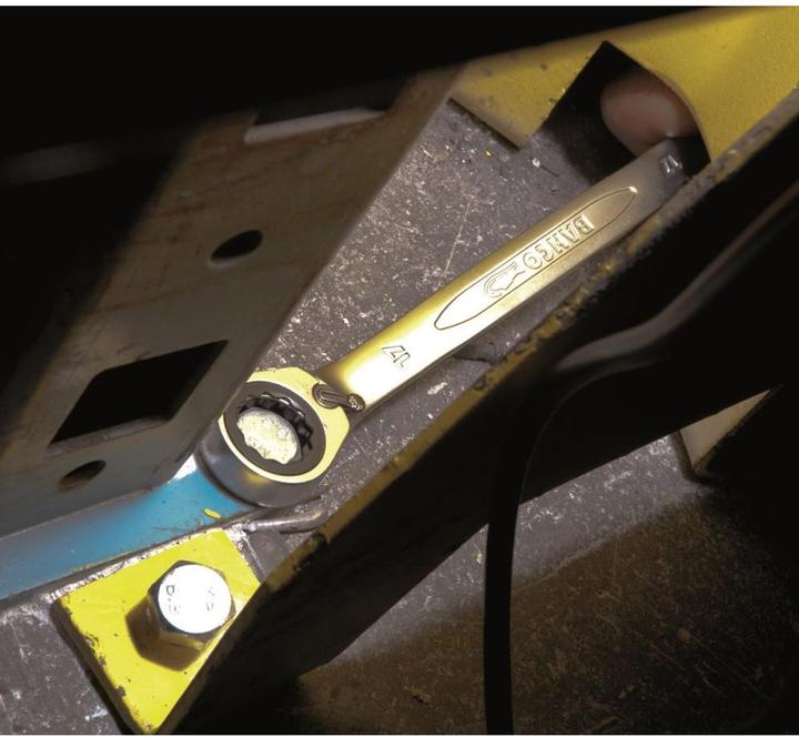 Produktbild Bahco Metrischer Knarren-Ring-Maulschlüssel-Satz - 6-teilig/Kunststoffhalter (17 mm, 8 mm, 14 mm, 12 mm, 13 mm, 10 mm)