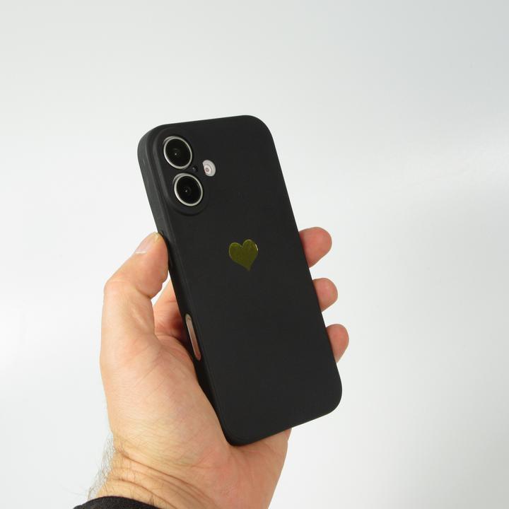 Immagine prodotto PhoneLook Cover Tappetino in silicone Cuore oro (Apple iPhone 16)