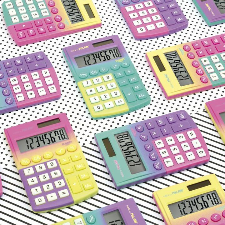 Actual product image and calculator 8 position Pocet (Solar cells, Batteries)