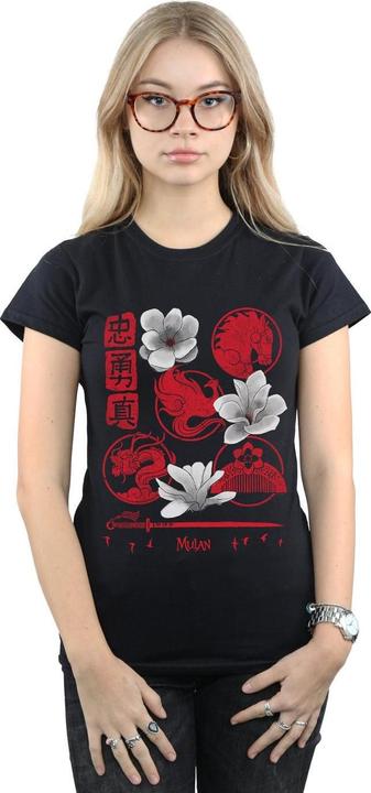 Actual product image Disney Womens/Ladies Mulan Movie Icons Cotton T-Shirt (M)