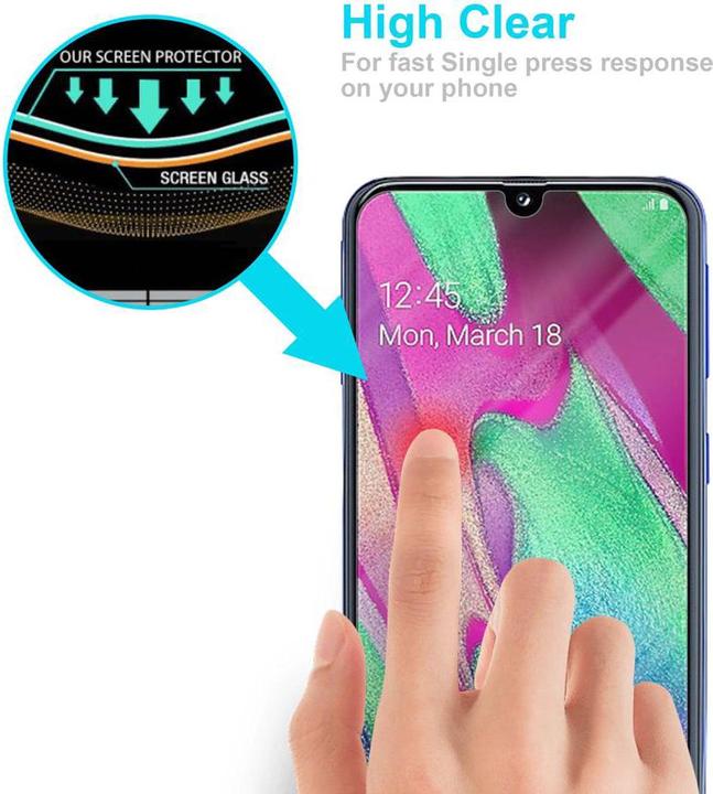 Immagine prodotto Cadorabo Vetro di protezione del display per Samsung Galaxy A40 (1 Pezzo/i, Samsung Galaxy A40)